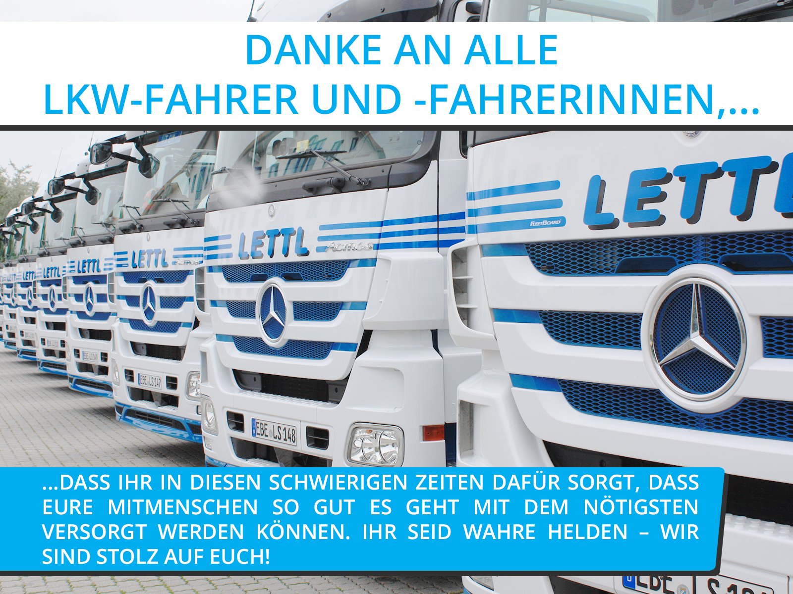 Danke an die Fahrer